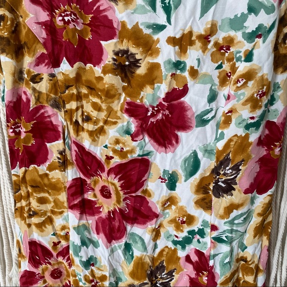 Mini floral ruffle spring colorful bright sundress - Picture 3 of 3